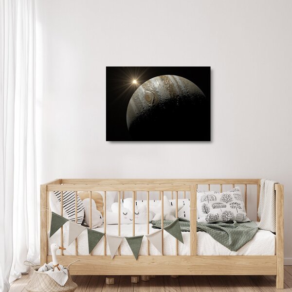 Staklena slika planete u svemiru (70x50 cm)