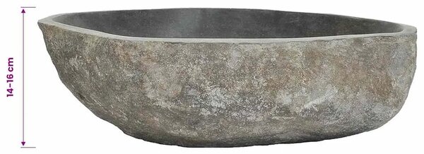 Lavabo - Umivaonik od riječnog kamena ovalni (45 - 53) x (34 - 41) cm - 45-53 cm 45-53 cm