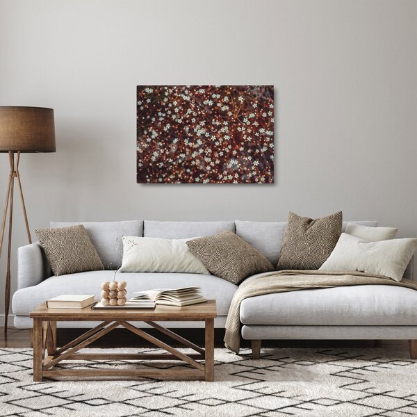 Staklena slika cvijeta šumske potočnice (70x50 cm)