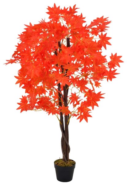 Umjetno stablo javora s posudom crveno 120 cm - Crvena 1 Crvena