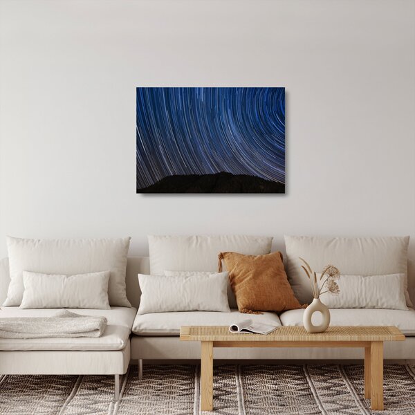 Staklena slika noćnih zvijezda i neba (70x50 cm)