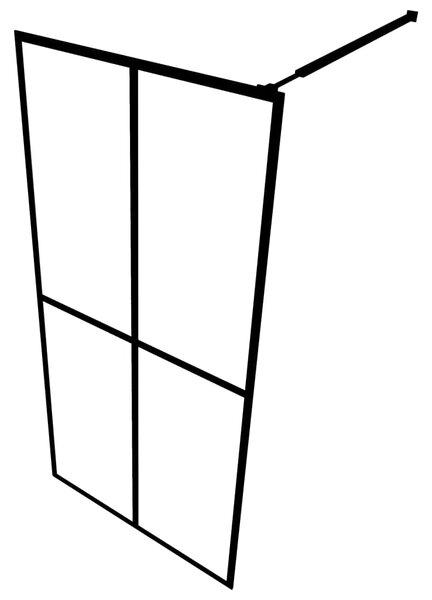 Pregrada za tuširanje od mutnog kaljenog stakla 100 x 195 cm - matirana bijela 100 x 195 cm Matirana bijela 100 x 195 cm