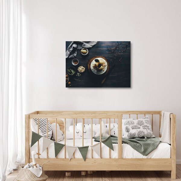 Staklena slika deserta na stolu (70x50 cm)
