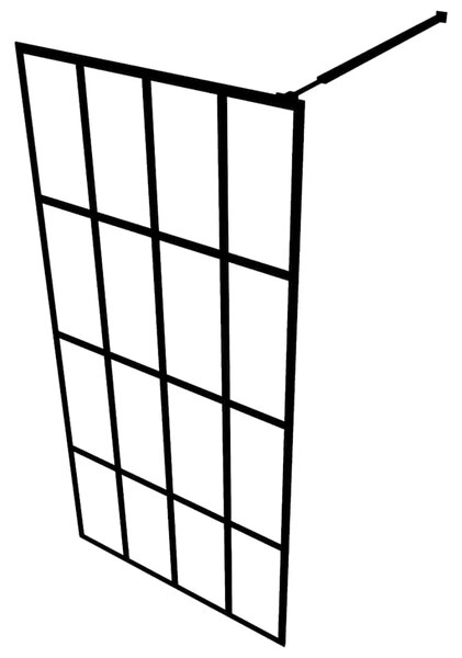 Pregrada za tuširanje od mutnog kaljenog stakla 80 x 195 cm - matirana bijela 80 x 195 cm Matirana bijela 80 x 195 cm