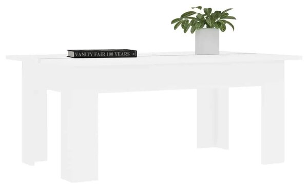 Stolić za kavu bijeli 100 x 60 x 42 cm od konstruiranog drva - Bijela 100 x 60 x 42 cm 1 Bijela