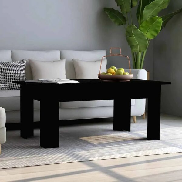 Stolić za kavu crni 100 x 60 x 42 cm od konstruiranog drva - Crna 100 x 60 x 42 cm 1 Crna