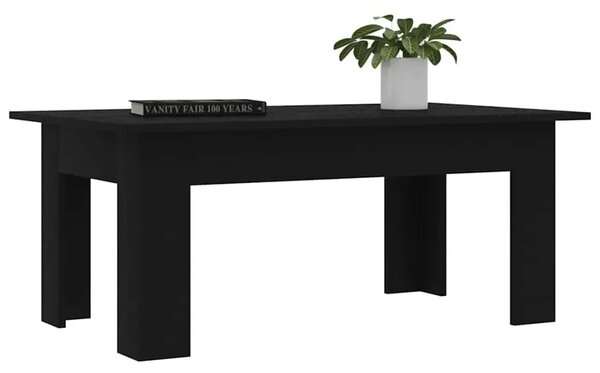 Stolić za kavu crni 100 x 60 x 42 cm od konstruiranog drva - Crna 100 x 60 x 42 cm 1 Crna