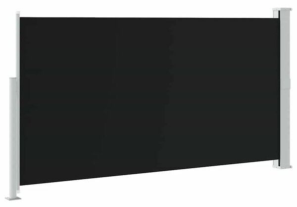 Uvlačiva bočna tenda za terasu 170 x 300 cm crna - Crna 170 x 300 cm 1 Crna