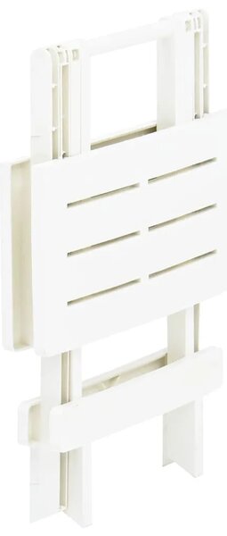 Sklopivi vrtni stol bijeli 45 x 43 x 50 cm plastični - Bijela 1 Bijela