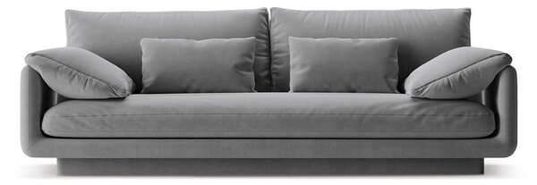 Svijetlo siva baršunasti sofa 220 cm Torino – Micadoni