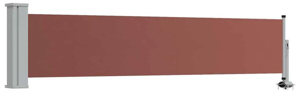 Uvlačiva bočna tenda za terasu 60 x 300 cm smeđa - Smeđa 60 x 300 cm 1 Smeđa