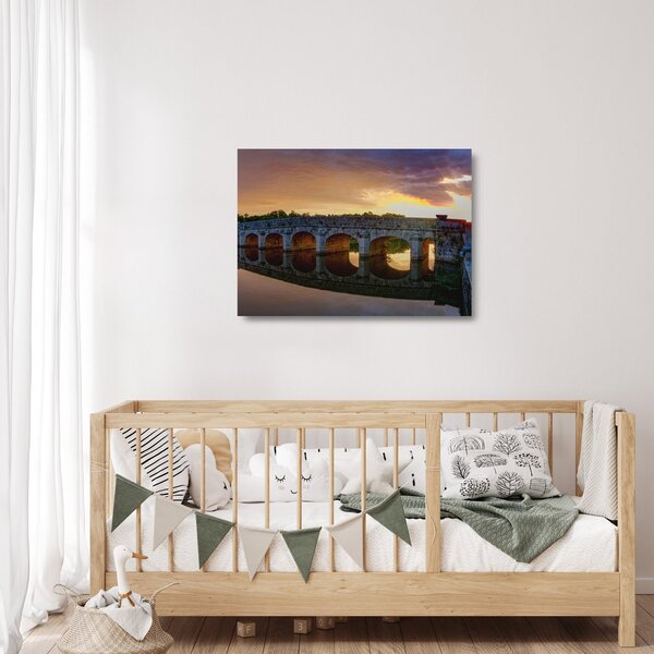 Staklena slika mosta (70x50 cm)
