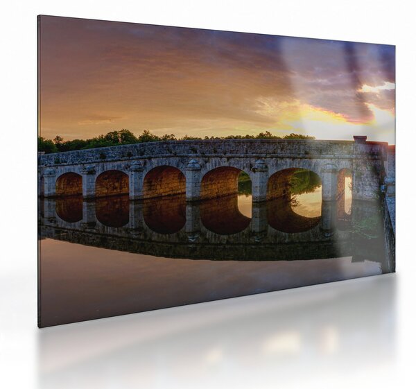 Staklena slika mosta (70x50 cm)