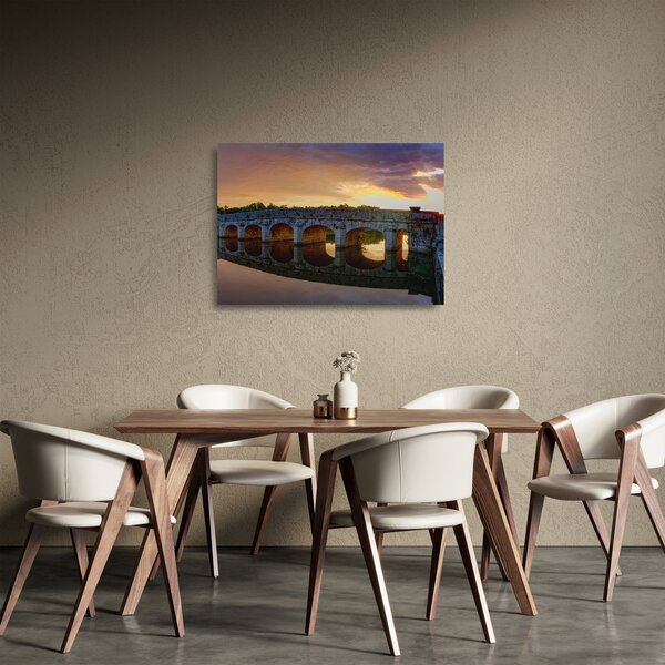Staklena slika mosta (70x50 cm)