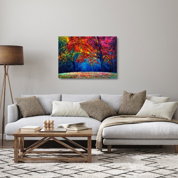 Staklena slika crtež prirode (70x50 cm)