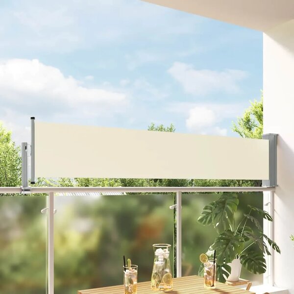 Uvlačiva bočna tenda za terasu 60 x 300 cm krem - Krema 60 x 300 cm 1 Krema