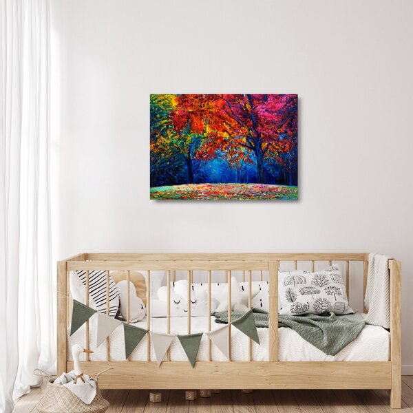 Staklena slika crtež prirode (70x50 cm)