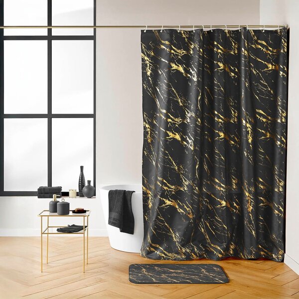 Tuš zavjesa 180x200 cm Aquamarbre – douceur d'intérieur