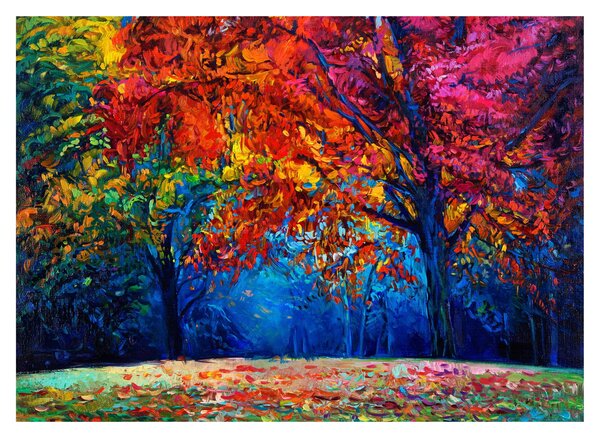 Staklena slika crtež prirode (70x50 cm)