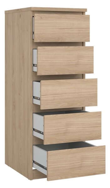 Komoda u dekoru hrasta u prirodnoj boji 40x111x50 cm Naia – Tvilum