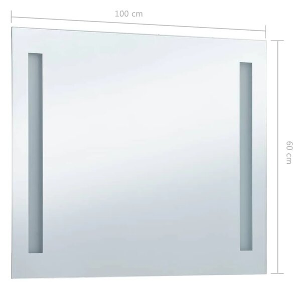 Kupaonsko LED zidno ogledalo 100 x 60 cm - 100 x 60 cm 1 100 x 60 cm