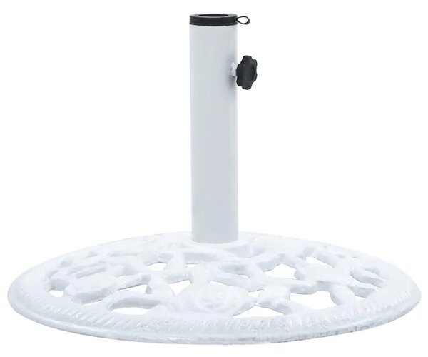 Stalak za suncobran bijeli 12 kg 48 cm od lijevanog željeza - Bijela 48 x 48 x 33 cm 1 Bijela