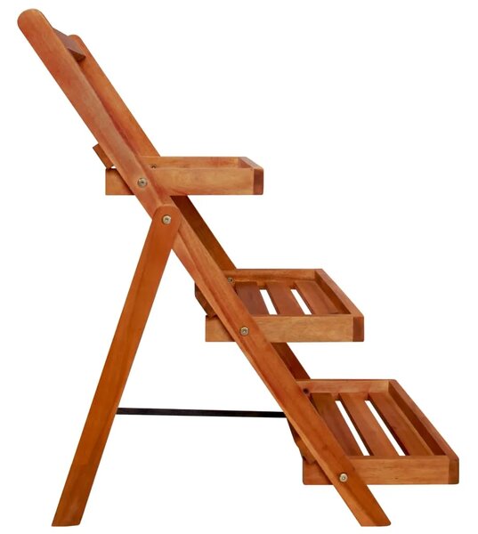 Stalak za biljke s 3 razine 50 x 63 x 80 cm od bagremovog drva