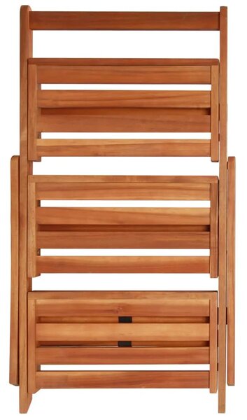 Stalak za biljke s 3 razine 50 x 63 x 80 cm od bagremovog drva