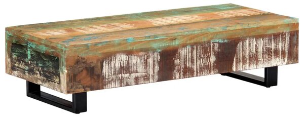 Stolić za kavu od obnovljenog drva i čelika 120 x 50 x 30 cm
