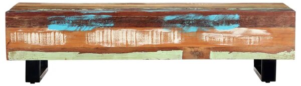 Stolić za kavu od obnovljenog drva i čelika 120 x 50 x 30 cm