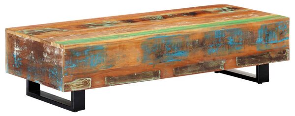 Stolić za kavu od obnovljenog drva i čelika 120 x 50 x 30 cm