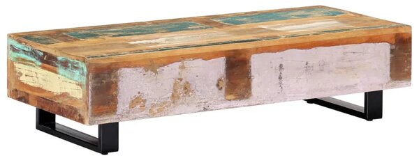 Stolić za kavu od obnovljenog drva i čelika 120 x 50 x 30 cm