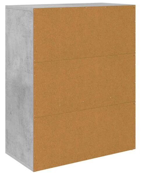 Komoda siva boja betona 60 x 30 x 75 cm od konstruiranog drva - Beton siva 1 Beton siva