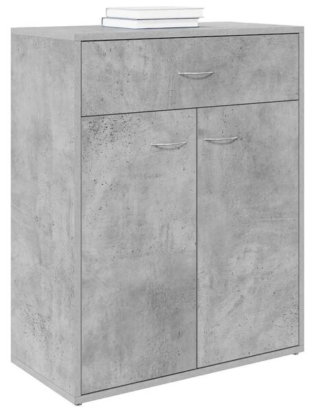 Komoda siva boja betona 60 x 30 x 75 cm od konstruiranog drva - Beton siva 1 Beton siva