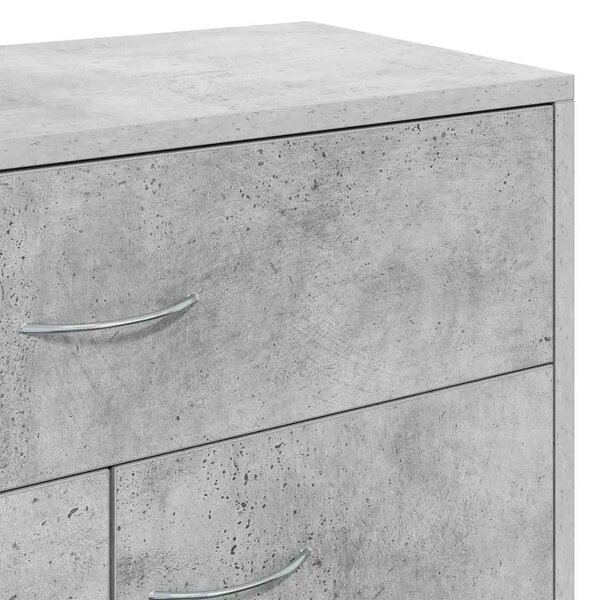 Komoda siva boja betona 60 x 30 x 75 cm od konstruiranog drva - Beton siva 1 Beton siva