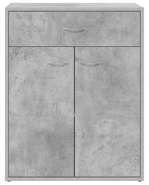 Komoda siva boja betona 60 x 30 x 75 cm od konstruiranog drva - Beton siva 1 Beton siva