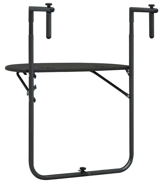 Viseći balkonski stol smeđi 60 x 64 x 83 5 cm plastični - Smeđa 1 Smeđa