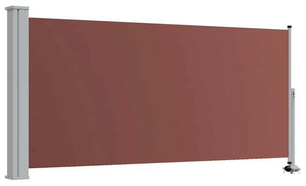 Uvlačiva bočna tenda za terasu 120 x 300 cm smeđa - Smeđa 120 x 300 cm 1 Smeđa