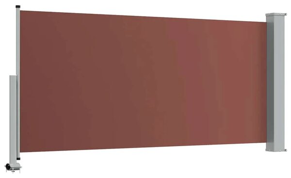 Uvlačiva bočna tenda za terasu 120 x 300 cm smeđa - Smeđa 120 x 300 cm 1 Smeđa