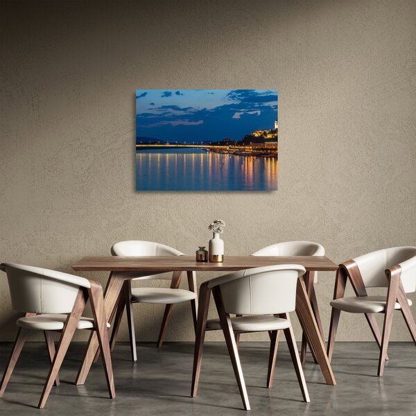 Staklena slika Bratislave s dvorcem (70x50 cm)