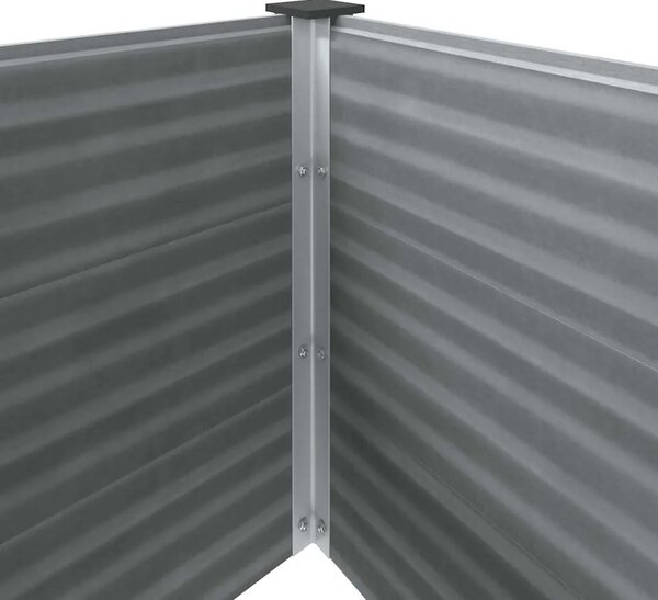 Vrtna posuda za sadnju 250 x 100 x 54 cm WPC siva - Siva 250 x 100 x 54 cm 1 250 x 100 x 54 cm