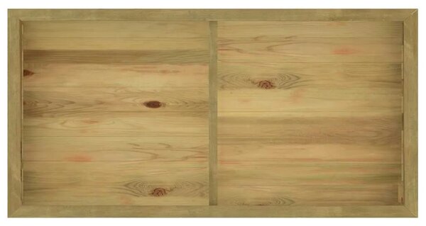 Povišena gredica 196 x 100 x 50 cm od impregnirane borovine - 196 x 100 x 50 cm 1 196 x 100 x 50 cm