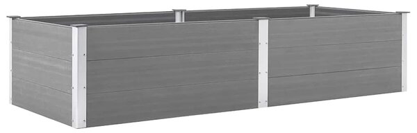 Vrtna posuda za sadnju 250 x 100 x 54 cm WPC siva - Siva 250 x 100 x 54 cm 1 250 x 100 x 54 cm