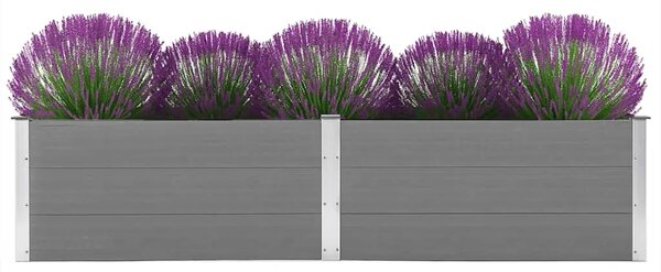 Vrtna posuda za sadnju 250 x 100 x 54 cm WPC siva - Siva 250 x 100 x 54 cm 1 250 x 100 x 54 cm