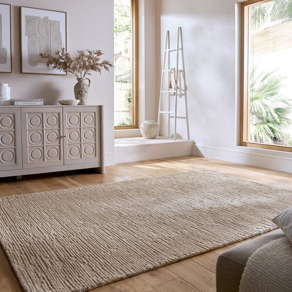 Bež ručno rađen vunen tepih 160x230 cm Harris Boucle – Flair Rugs