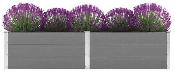 Vrtna posuda za sadnju 250 x 50 x 54 cm WPC siva - Siva 250 x 50 x 54 cm 1 250 x 50 x 54 cm