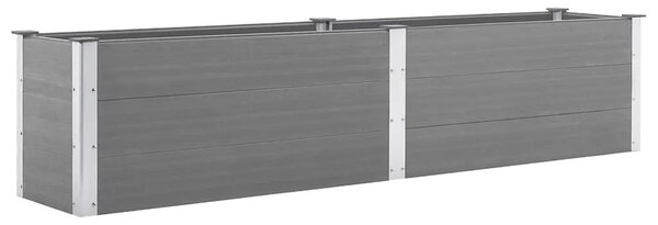 Vrtna posuda za sadnju 250 x 50 x 54 cm WPC siva - Siva 250 x 50 x 54 cm 1 250 x 50 x 54 cm
