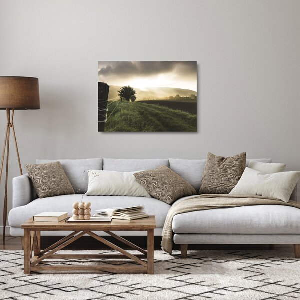 Staklena slika livade (70x50 cm)