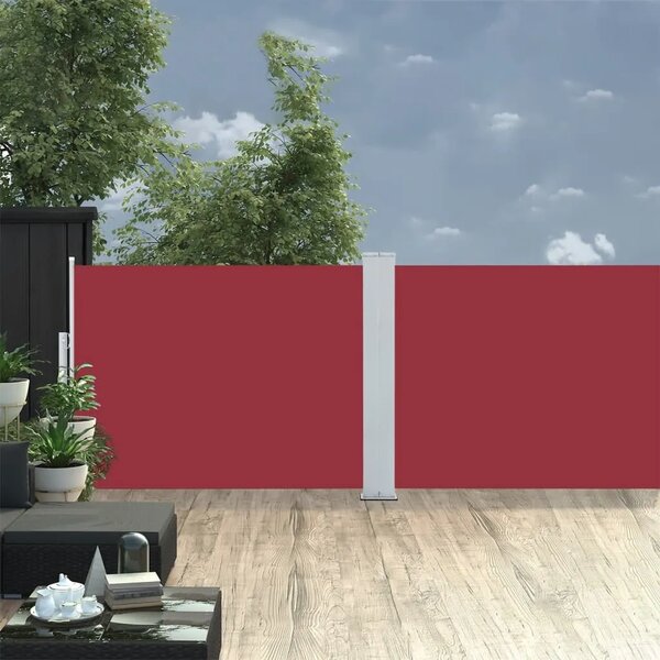 Uvlačiva bočna tenda 100 x 1000 cm crvena - Crvena 100 x 1000 cm