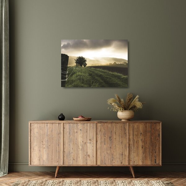 Staklena slika livade (70x50 cm)